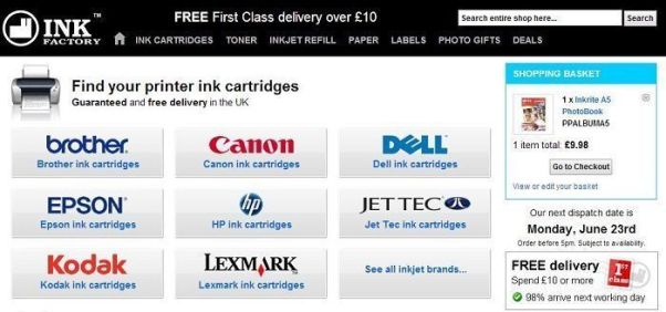 INK FACTORY: Premium Print Quality. Ink Factory has been selling ink cartridges since 1999 worldwide. Our cartridges are of premium quality and are all high capacity