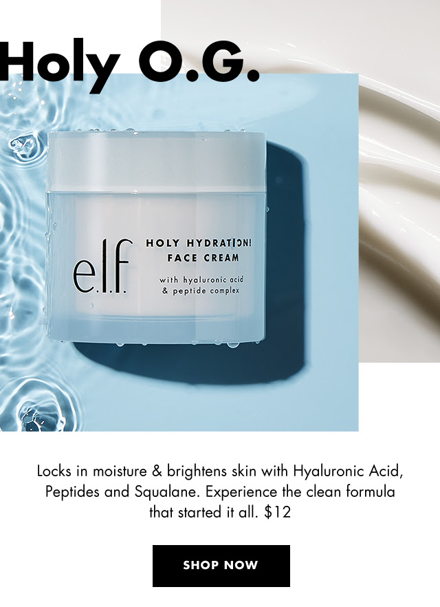 E.L.F COSMETICS: Experience the clean formula that start it all $12. Lock in moisture & brightens skin with Hyaluronic Acid, Peptides and Squalane.