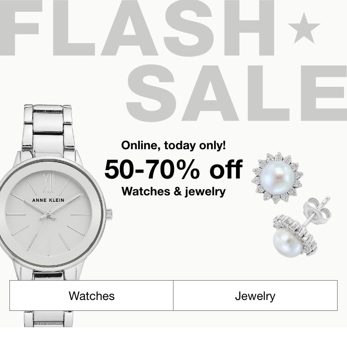 MACY’S: FLASH SALE: 50-70% off jewelry & watches