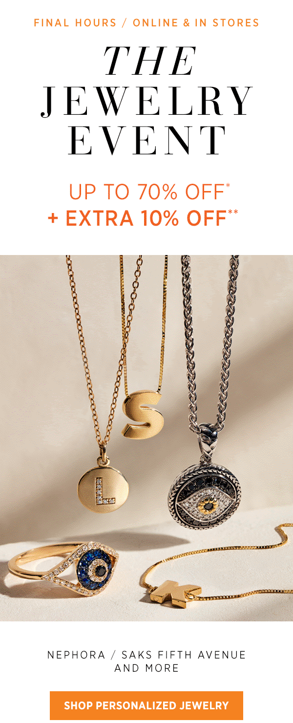 Saks Off 5th: Don’t miss up to 70% OFF jewelry & watches