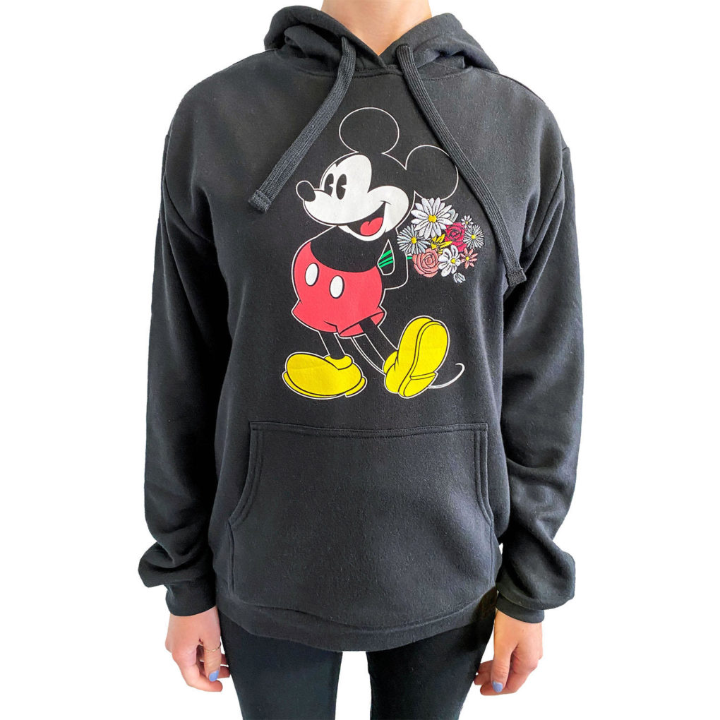 Women’s Disney Floral Embroidery Fleece Sweatshirts $8.81