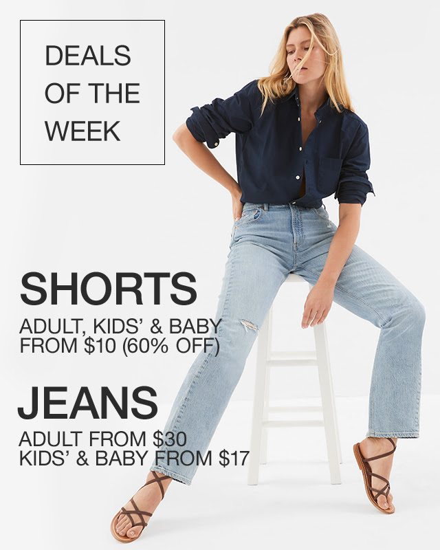 GAP Everything’s 50% off + new deals on jeans on shorts from $10
